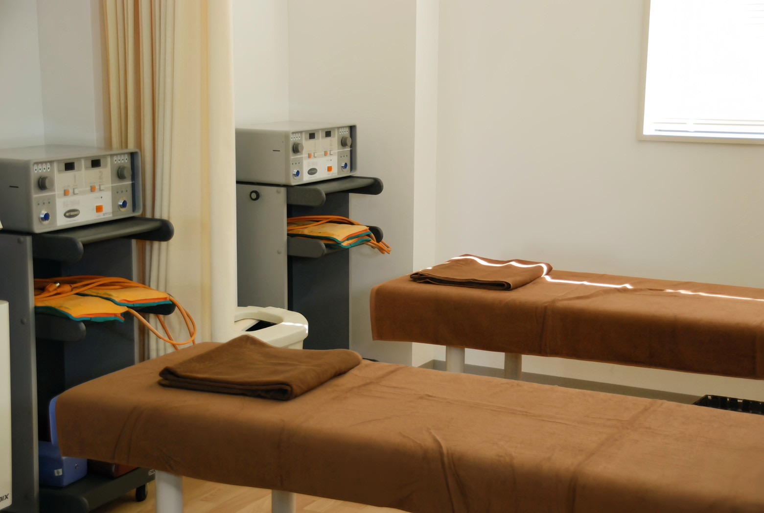 温熱療法の施術風景